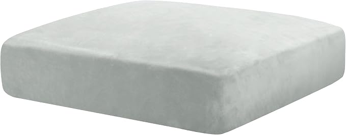 MAXIJIN Velvet Stretch Cushion Cover Fitted Couch Cushion Slipcovers 1 Pack Arm by MAXIJIN