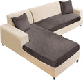 NAISI Sectional Couch Cover 3 Pieces Velvet Separate Couch Cushion Covers L by NAISI