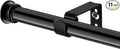 Small Curtain Rods for Windows 30" to 60" 5/8 Inch Standard Decorative Black by Alskarhem