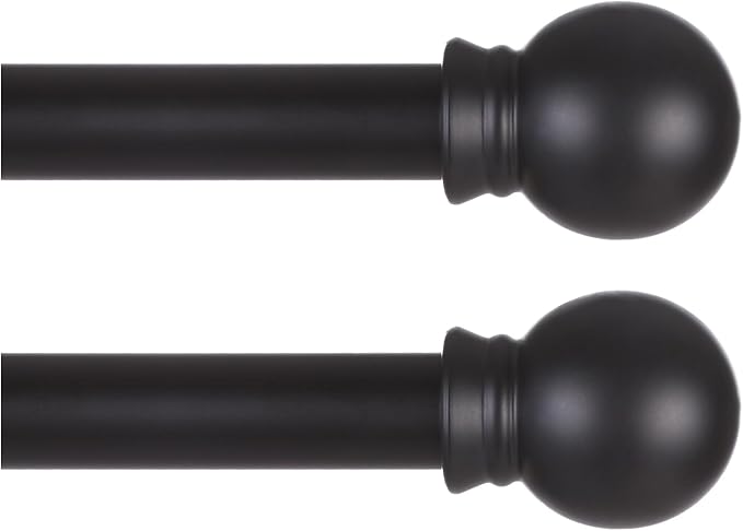 Thestoa 5/8" Diameter Splicing Curtain Rods 2 pack by Thestoa