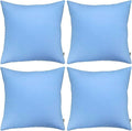 4-Pack 100% Cotton Comfortable Solid Decorative Throw Pillow Case, Thmyo Square by Thmyo