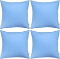 4-Pack 100% Cotton Comfortable Solid Decorative Throw Pillow Case, Thmyo Square by Thmyo