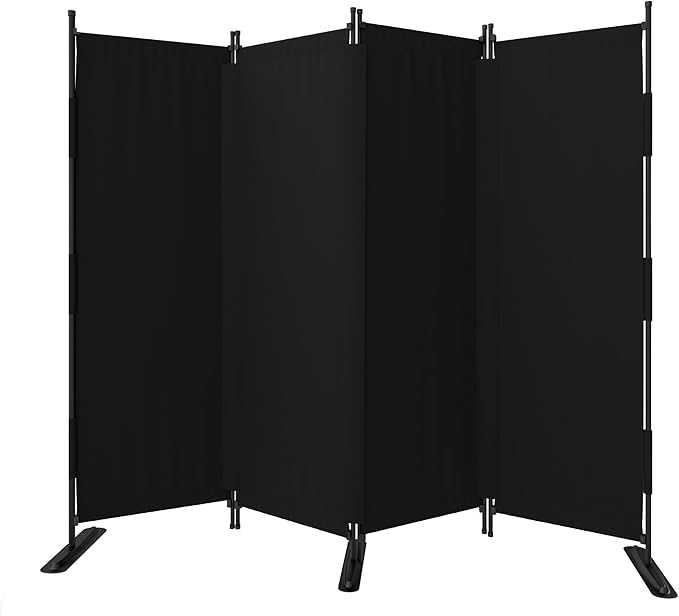 Room Divider, 4 Panel Upgraded Folding Privacy Screen, 88” Highly Secretive by PHONJOROO