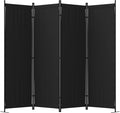 Room Divider, 4 Panel Folding Privacy Screen, 88” Portable Separating by PHONJOROO