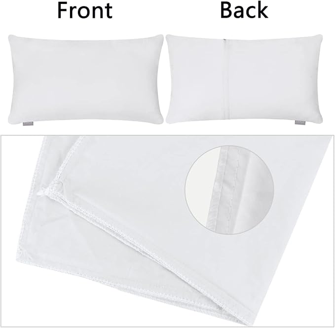 Thmyo 4-Pack 100% Cotton Lumbar Comfortable Solid Decorative Throw Pillow Case - Image 6