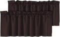 H.VERSAILTEX Blackout Valances for Windows, Kitchen Window Valance Curtains for by HVERSAILTEX
