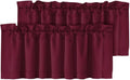 H.VERSAILTEX Blackout Valances for Windows, Kitchen Window Valance Curtains for by HVERSAILTEX