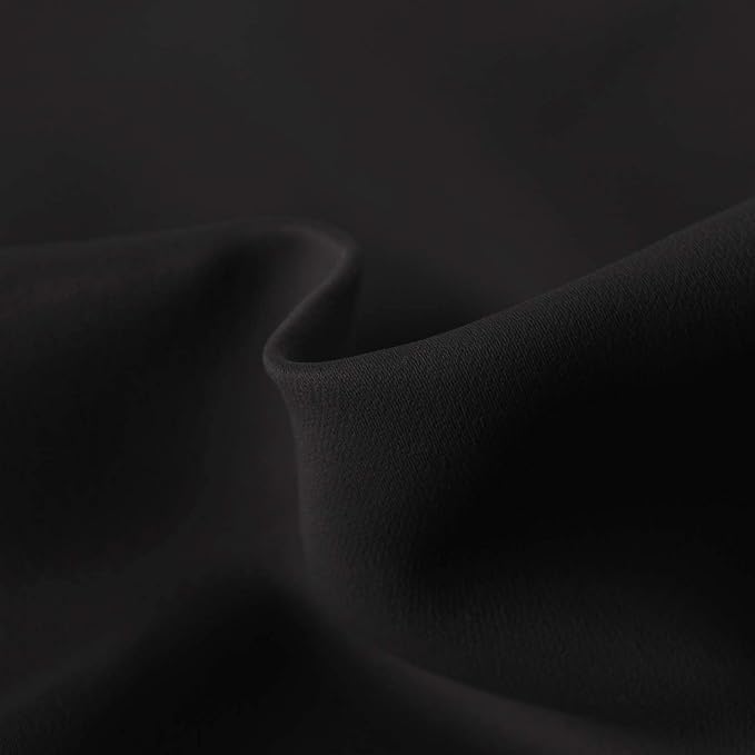 Hiasan Black Valance Curtains Blackout Rod Pocket Window Curtain Valances - Image 3