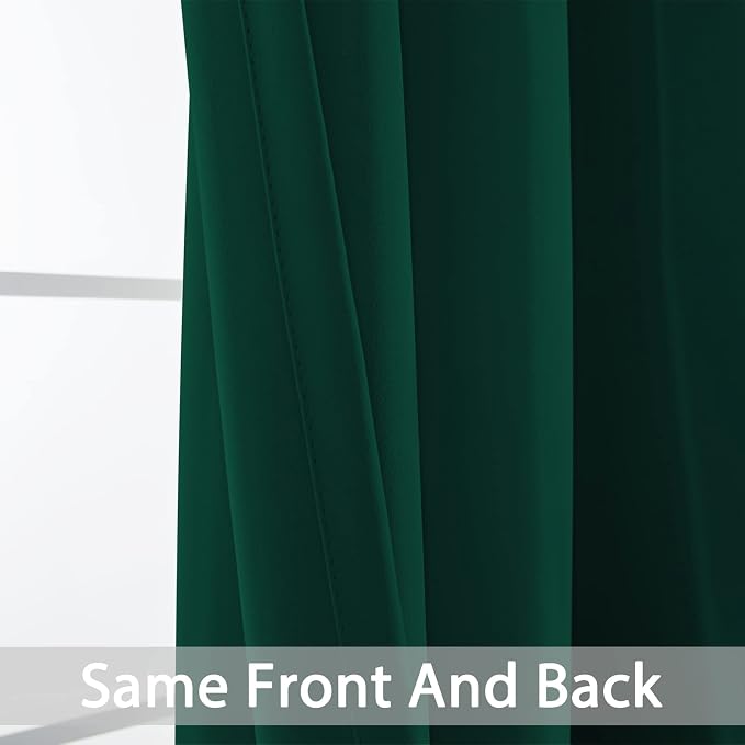 Yakamok Soild Small Window Curtains, Thermal Insulated Privacy Curtains and - Image 3
