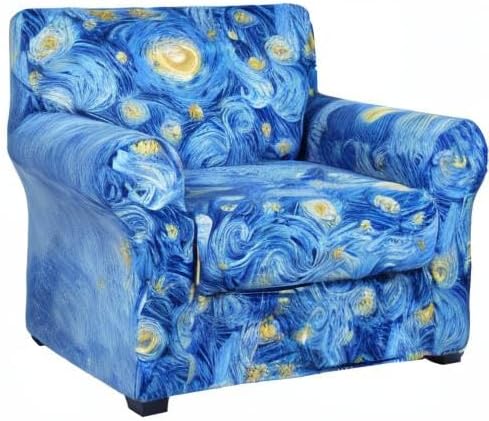 hyha Couch Covers, Chair/Sofa Covers, Floral Pattern, 2 Pieces, Armchair - Image 9