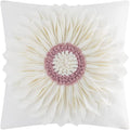 OiseauVoler Decorative 3D Flower Throw Pillow Covers Handmade Cushion Cover by OiseauVoler