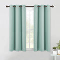 NICETOWN Aqua Blue Kitchen Blackout Short Curtain Panels by NICETOWN