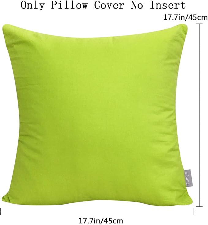 Thmyo 4-Pack 100% Cotton Comfortable Solid Decorative Throw Pillow Case - Image 9