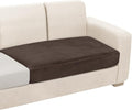 NAISI Couch Cushion Covers 1 Piece Velvet Stretch Loveseat Cover or 2 Seat Sofa by NAISI