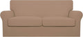 Easy-Going Oversized 3 Pieces Stretch Fleece Soft Loveseat Couch Cover by Easy-Going