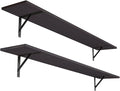 DINZI LVJ Long Wall Shelves, 55.1Inch Wall Mounted Shelves Set of 2, Extra by DINZILVJ