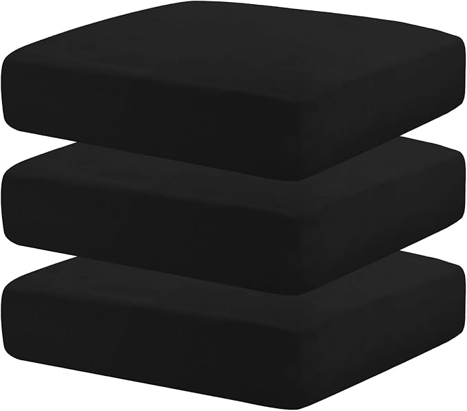 MAXIJIN Velvet Stretch Seat Cushion Covers Couch Cushion Cover by MAXIJIN