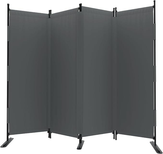Room Divider, 4 Panel Upgraded Folding Privacy Screen, 88” Highly Secretive by PHONJOROO