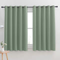 NICETOWN Thermal Insulated Greyish Green Blackout Curtains by NICETOWN