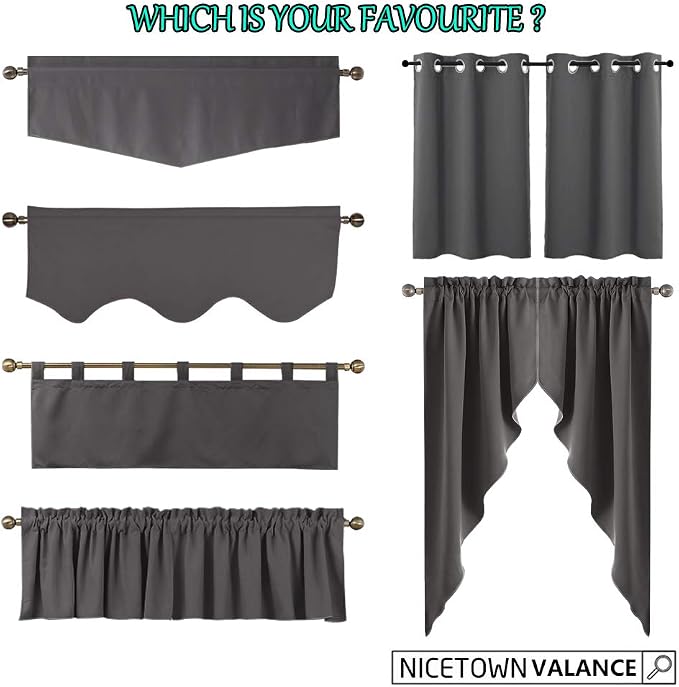 NICETOWN Blackout Curtain Valance - Image 7
