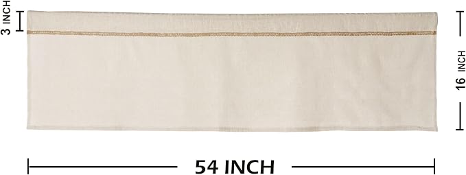 2 Pack Cotton Linen Valance for Windows - Image 7