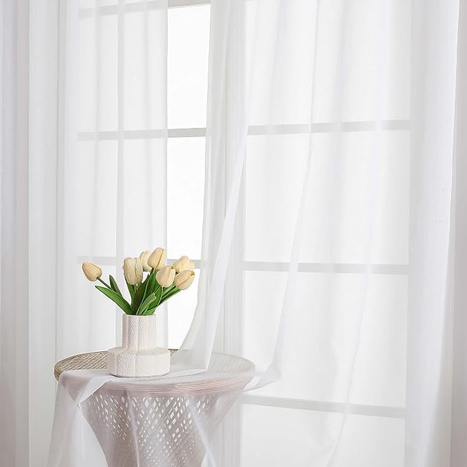 Chyhomenyc White Sheer Valances - Image 2