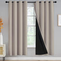 Yakamok 100% Blackout Curtains for Bedroom 72 Inch Length, Complete Light by Yakamok