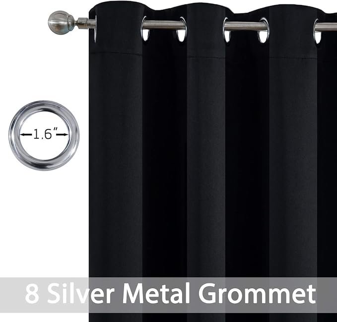 Yakamok 84 Inch Long Blackout Curtains - Image 4