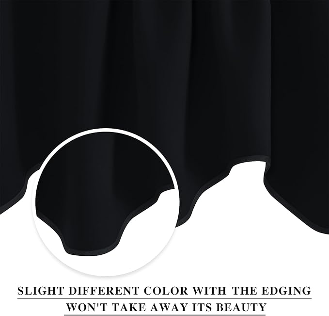 NICETOWN Black Valances for Windows - Image 3