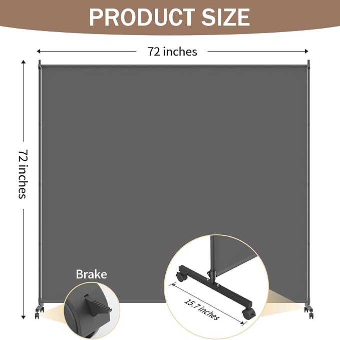 Single Panel Room Divider/Privacy Screen - Image 4