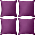 Thmyo 4-Pack 100% Cotton Comfortable Solid Decorative Throw Pillow Case by Thmyo