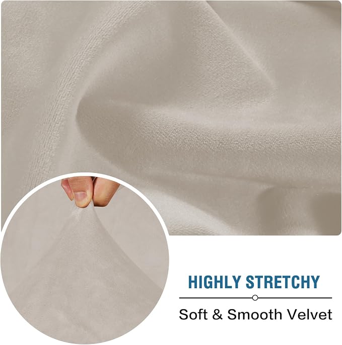 H.VERSAILTEX Velvet Stretch Individual Chaise Cover Sectional Couch Covers - Image 5