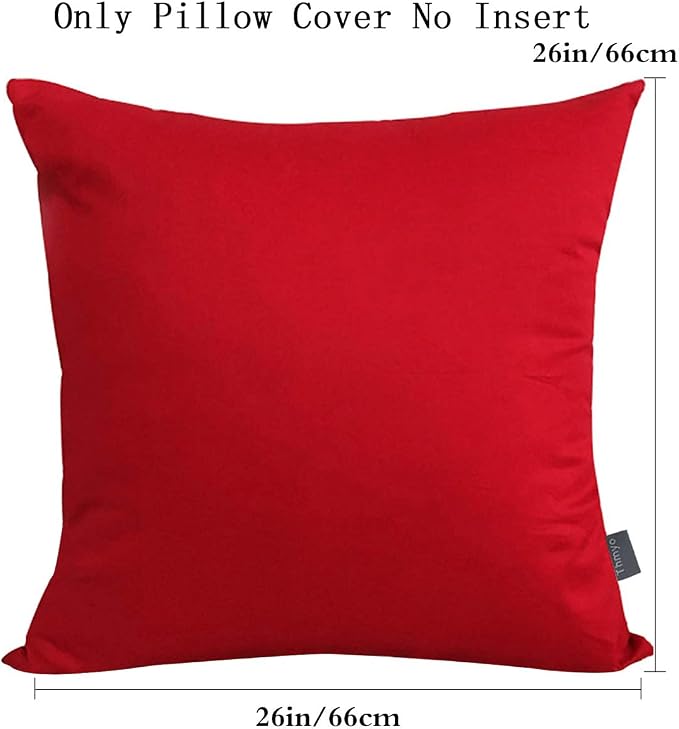 Thmyo 4-Pack 100% Cotton Comfortable Solid Decorative Throw Pillow Case Square - Image 8