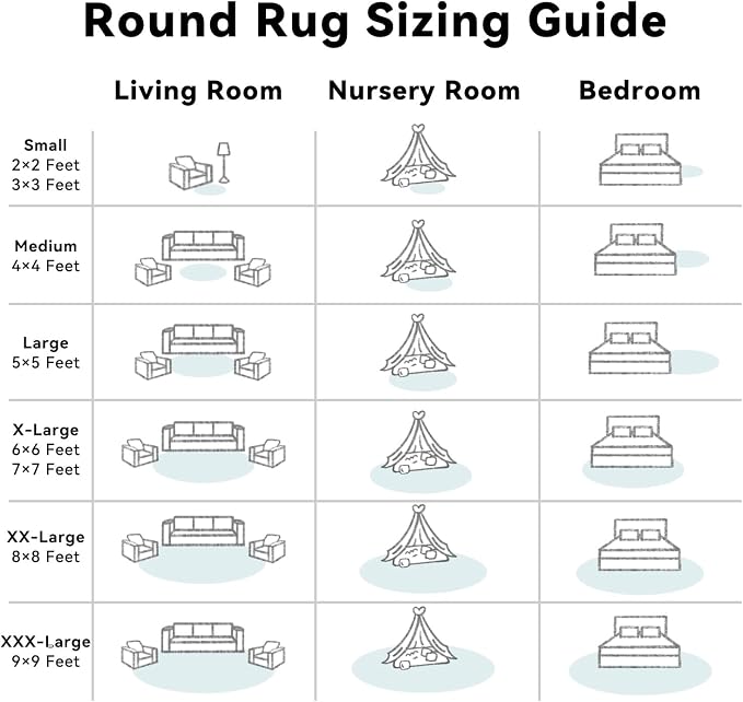 OLANLY White Round Rugs for Bedroom - Image 8
