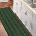 Turquoize Non Slip Shaggy Chenille Microfibers Bathroom Rug Bronze Green by Turquoize