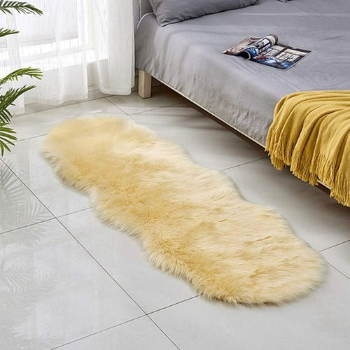 24"x71" Faux Fur Area Rug -Shaggy Sheepskin Fluffy Carpet Art Rugs Chic Floor by Unknown