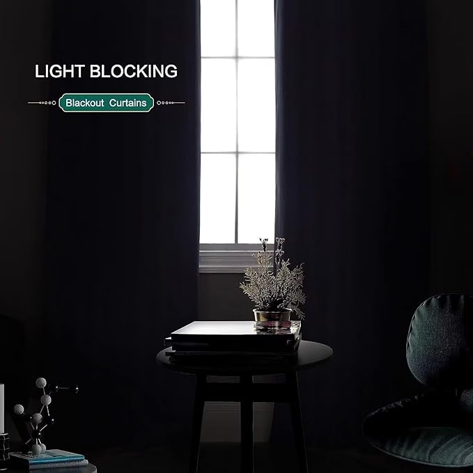 Joydeco Blackout Curtains for Bedroom 96 inch Long 2 Panels, Thermal Insulated - Image 6