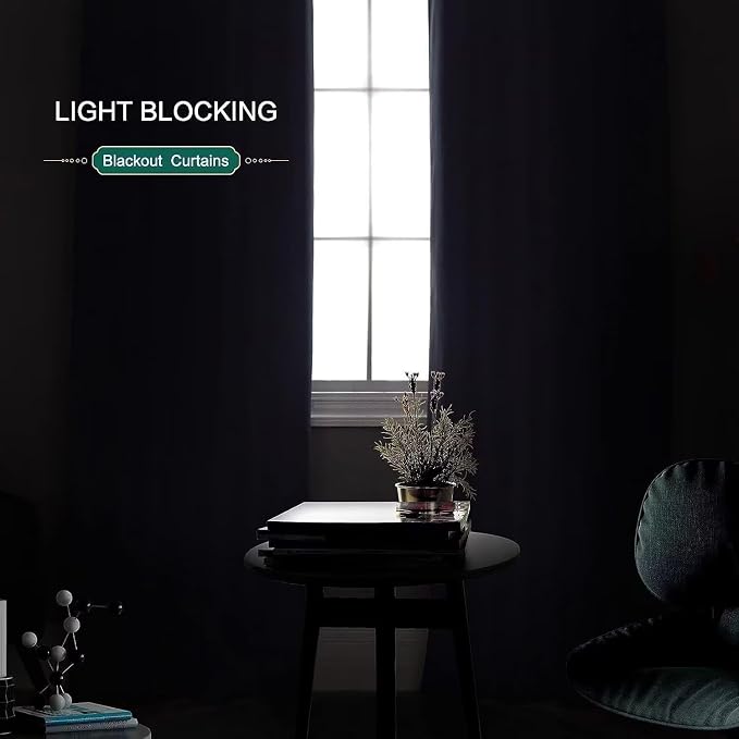 Joydeco Blackout Curtains for Bedroom 84 inch Long 2 Panels, Thermal Insulated - Image 4