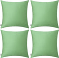 Thmyo 4-Pack 100% Cotton Comfortable Solid Decorative Throw Pillow Case by Thmyo