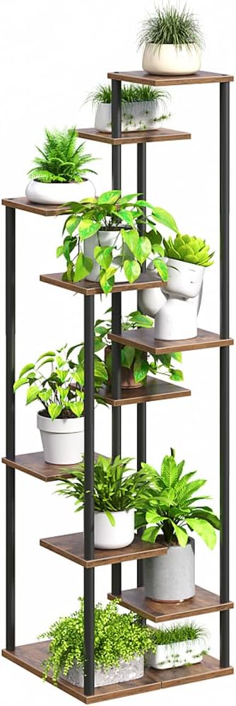 Yzosvki 10 Tier Plant Stand Indoor, Tiered Corner Plant Shelf Flower Stand by Yzosvki