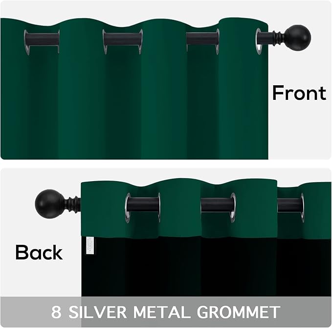 Yakamok 100% Blackout Curtains for Bedroom 96 Inch Length, Total Light Blocking - Image 6