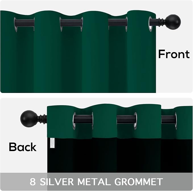 Yakamok 100% Blackout Curtains for Bedroom 63 Inch Length, Total Light Blocking - Image 6