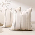 Hckot Throw Pillow Covers 24x24 Set of 2 Charcoal Pillow Covers Farmhouse by Hckot