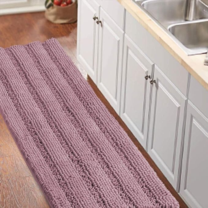 Turquoize Kitchen Rug Runner Slip-Resistant Microfiber Shaggy Bath Mat Bathroom by Turquoize