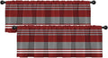 Emvency 2 Pack Valances Window Treatments, 52x18 Inch Rod Pocket Valances by Emvency