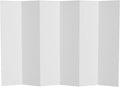 6 ft. Tall White Temporary Cardboard Folding Screen by RedLantern