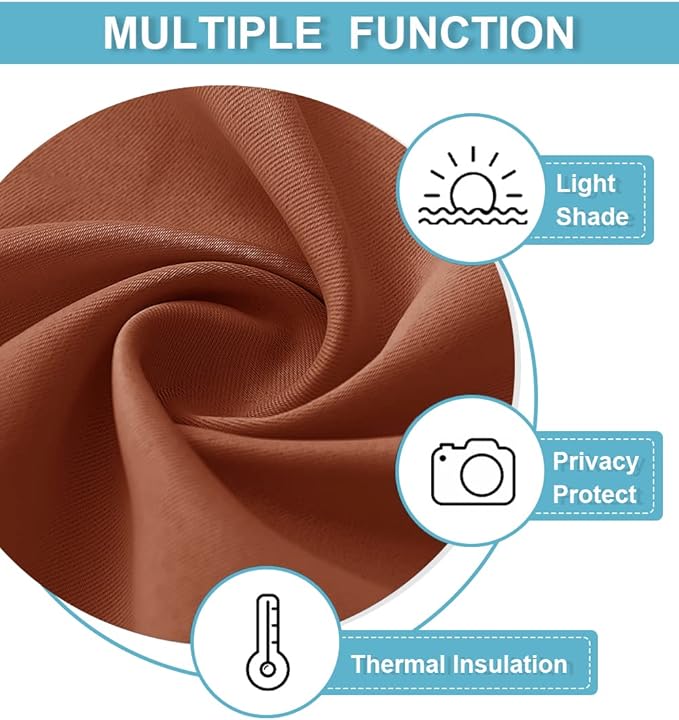 RYB HOME RV Curtains for Camper Windows, Mini Small Thermal Insulated Sunlight - Image 7