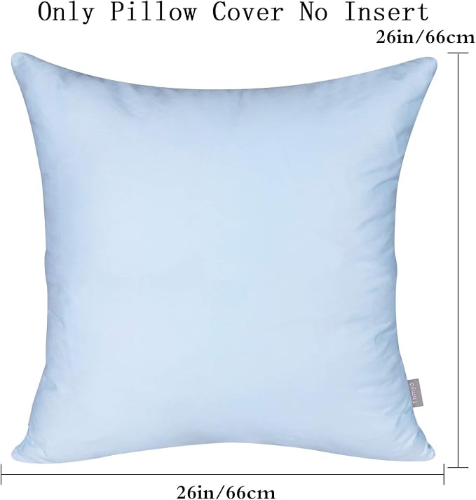 Thmyo 4-Pack 100% Cotton Comfortable Solid Decorative Throw Pillow Case - Image 5