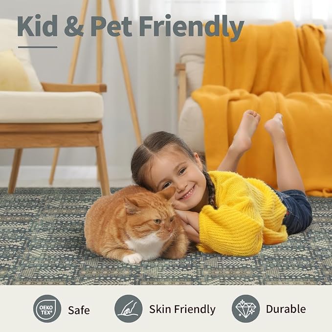 Rugxara 8x10 Washable Area Rugs - Image 7