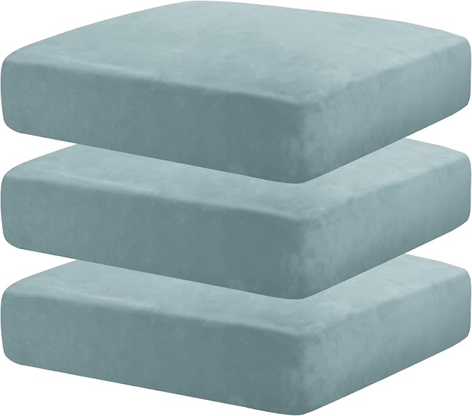 MAXIJIN Velvet Stretch Seat Cushion Covers Couch Cushion Cover by MAXIJIN